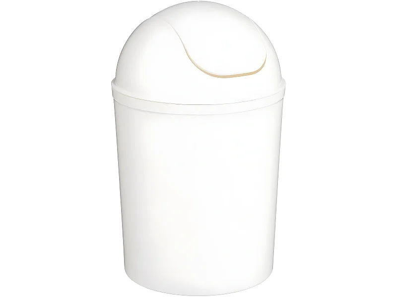 Poubelle de Salle de Bain " Essential" 7L Blanc