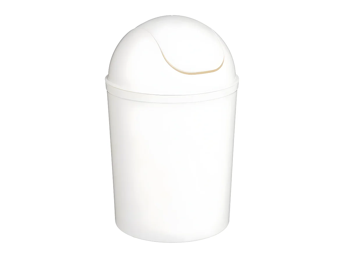 Poubelle 7 l blanc