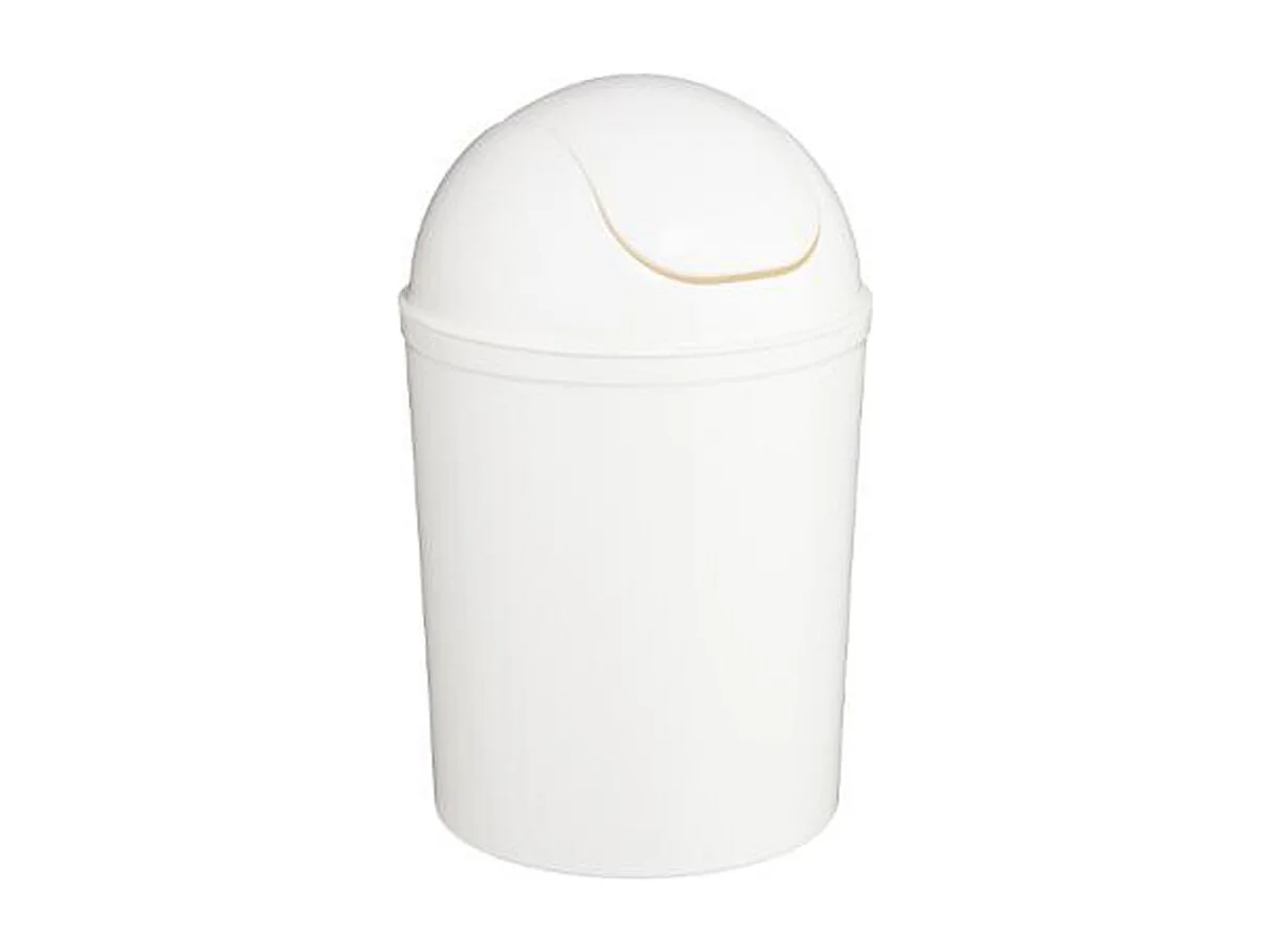 Poubelle de Salle de Bain " Essential" 7L Blanc