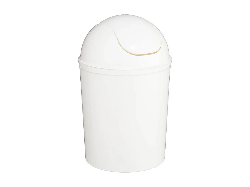 Poubelle de Salle de Bain " Essential" 7L Blanc