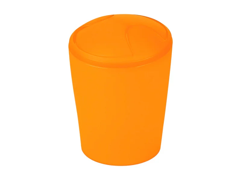 Poubelle  move collection orange effet givré (5l)