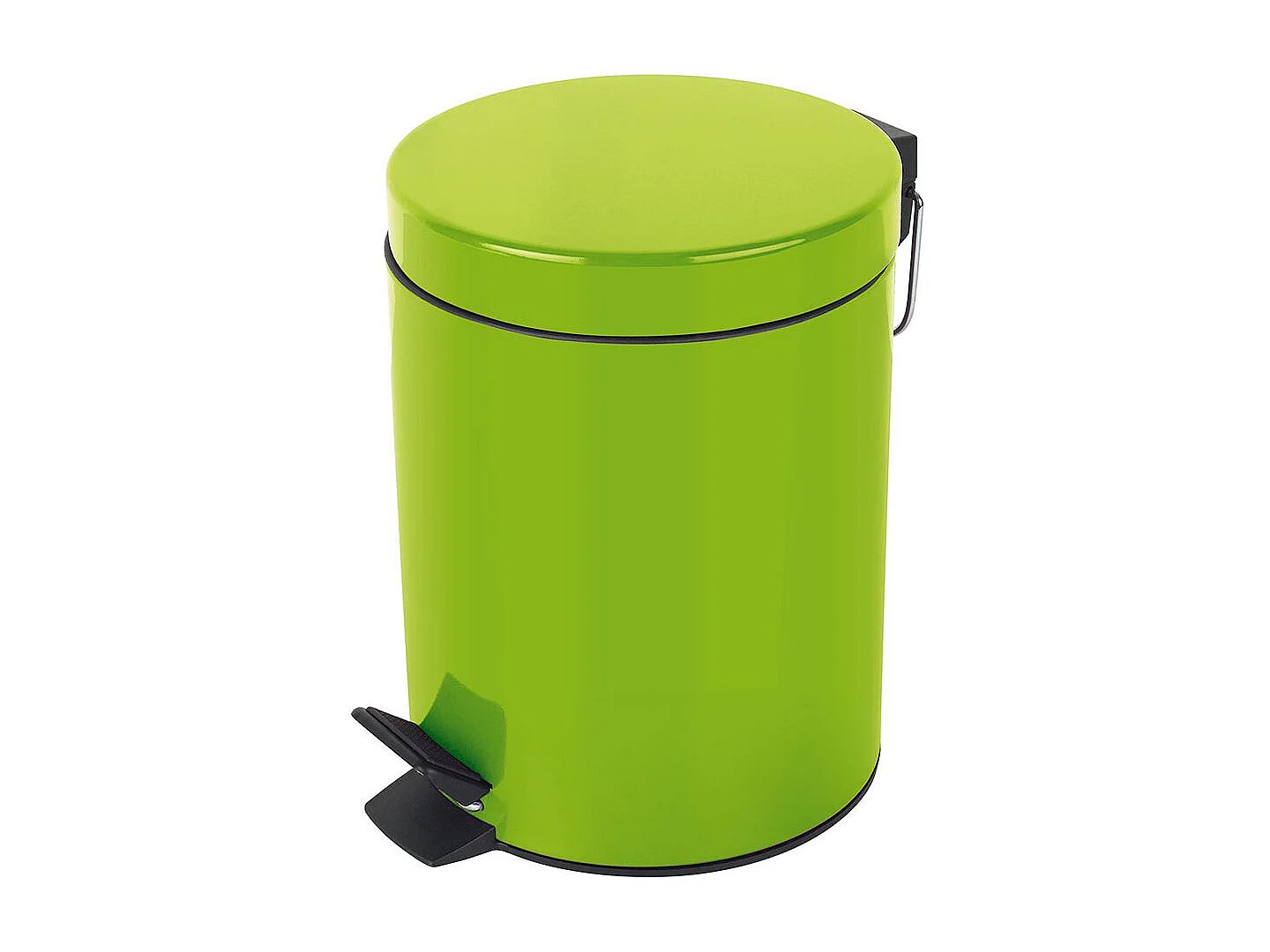 poubelle à pédale ø17 x 24,5 (3 litres), métal, vert