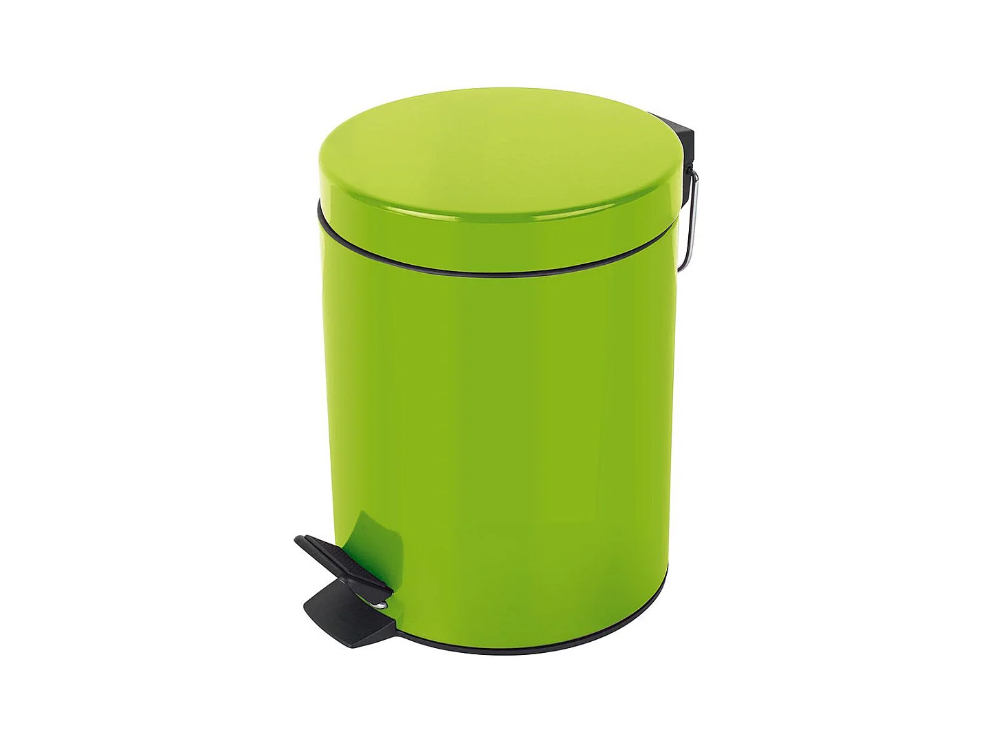 poubelle à pédale ø17 x 24,5 (3 litres), métal, vert