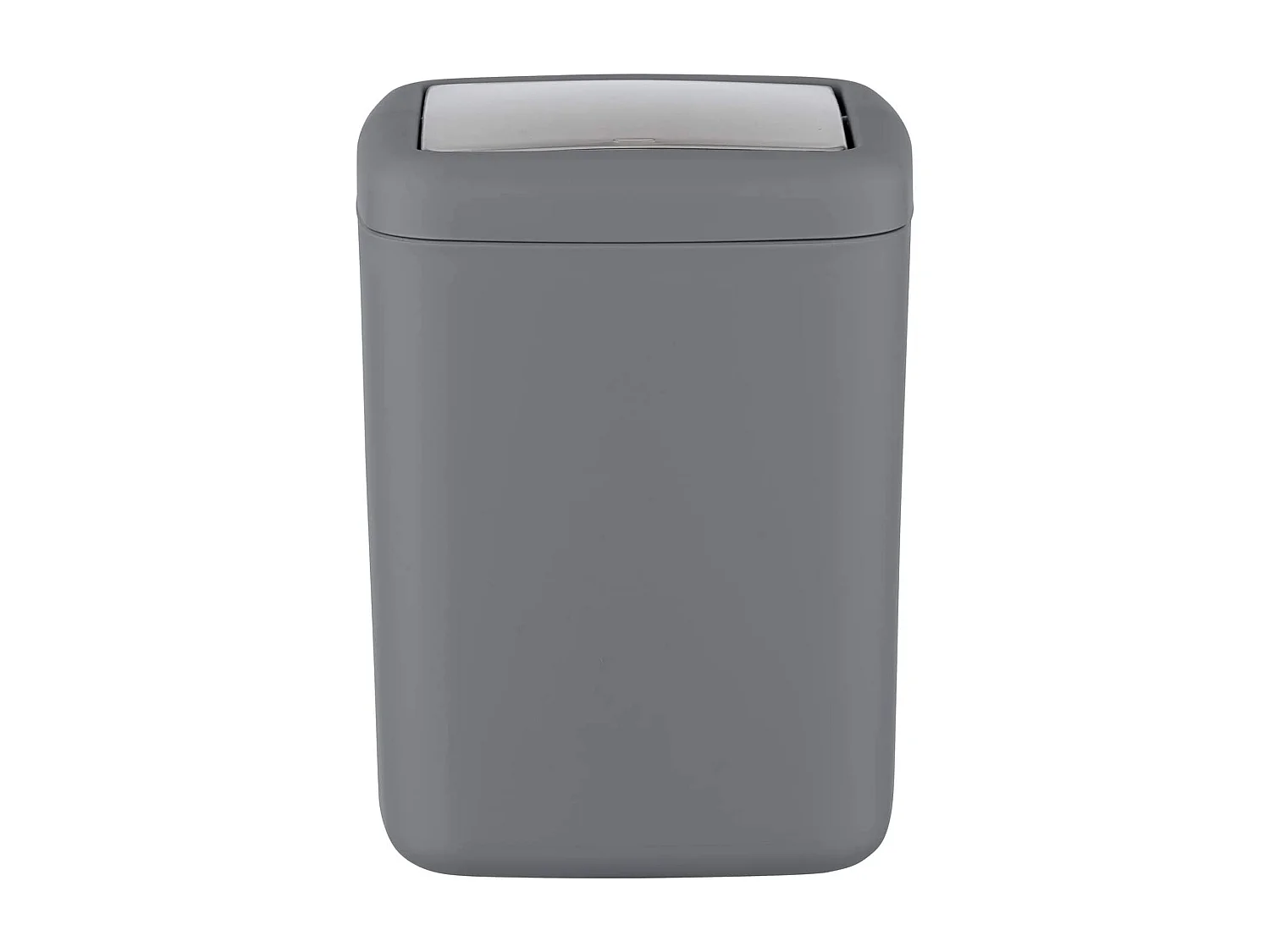 Poubelle avec couvercle à charnière, 3 litres, de couleur anthracite 15 x 20 x 15