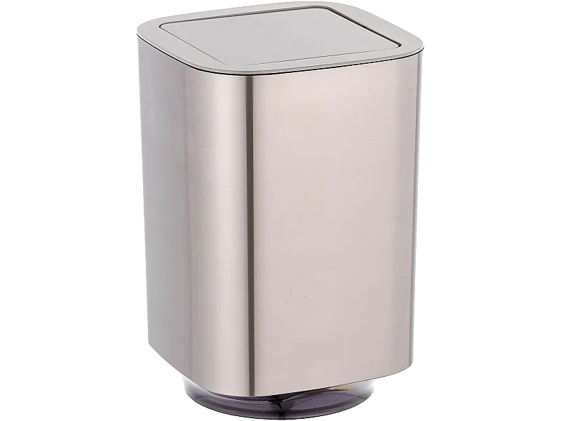Poubelle flexi auron silver couvercle 5,5 lts.