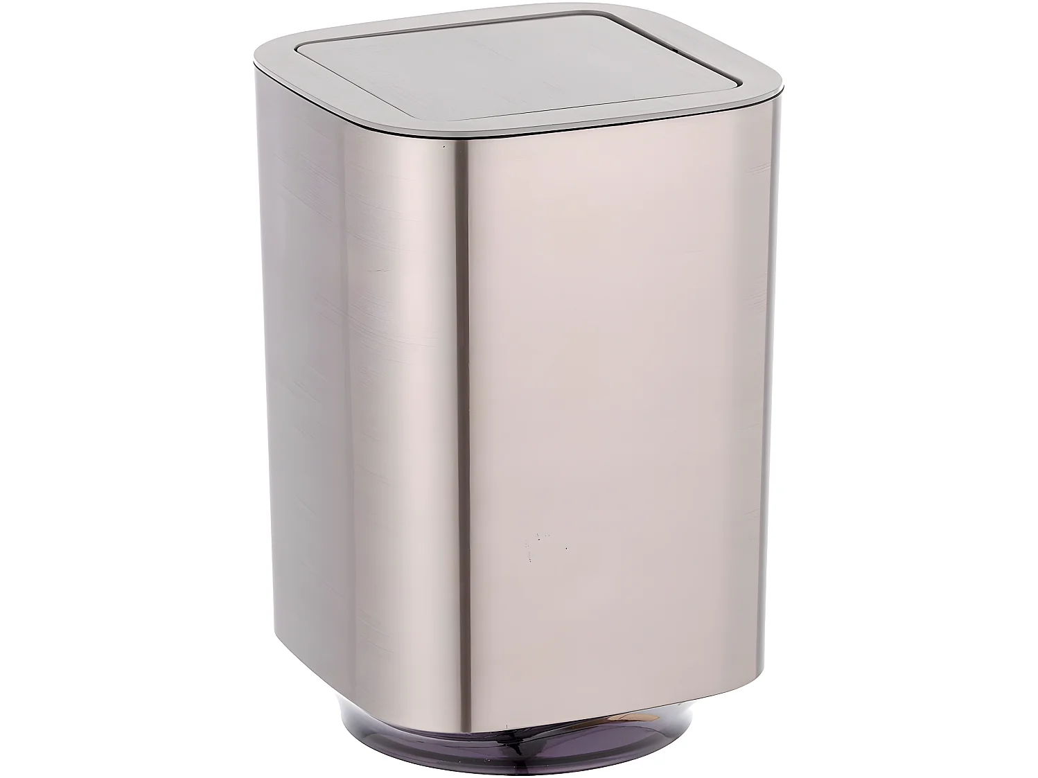 Poubelle flexi auron silver couvercle 5,5 lts.