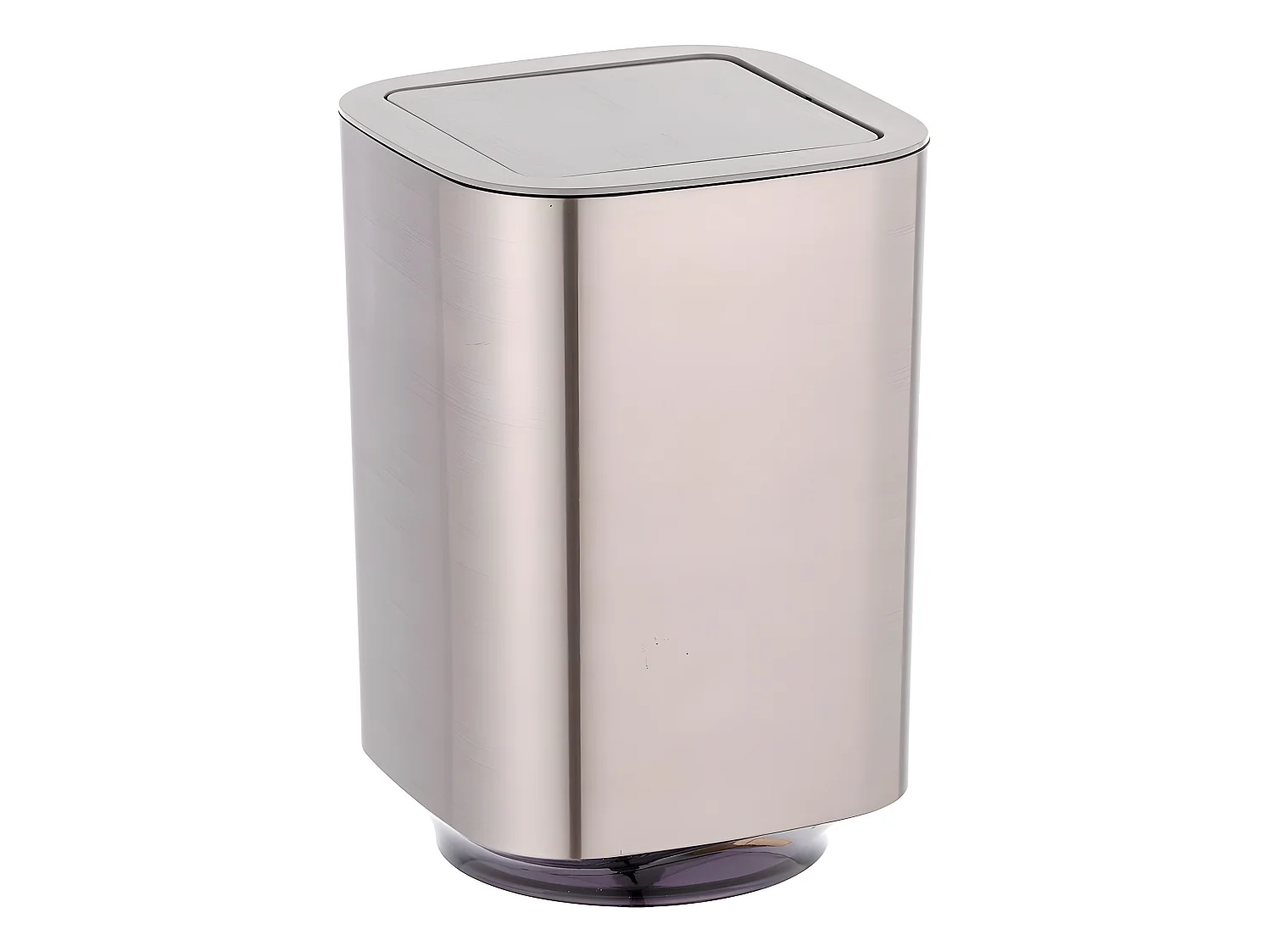 Poubelle flexi auron silver couvercle 5,5 lts.