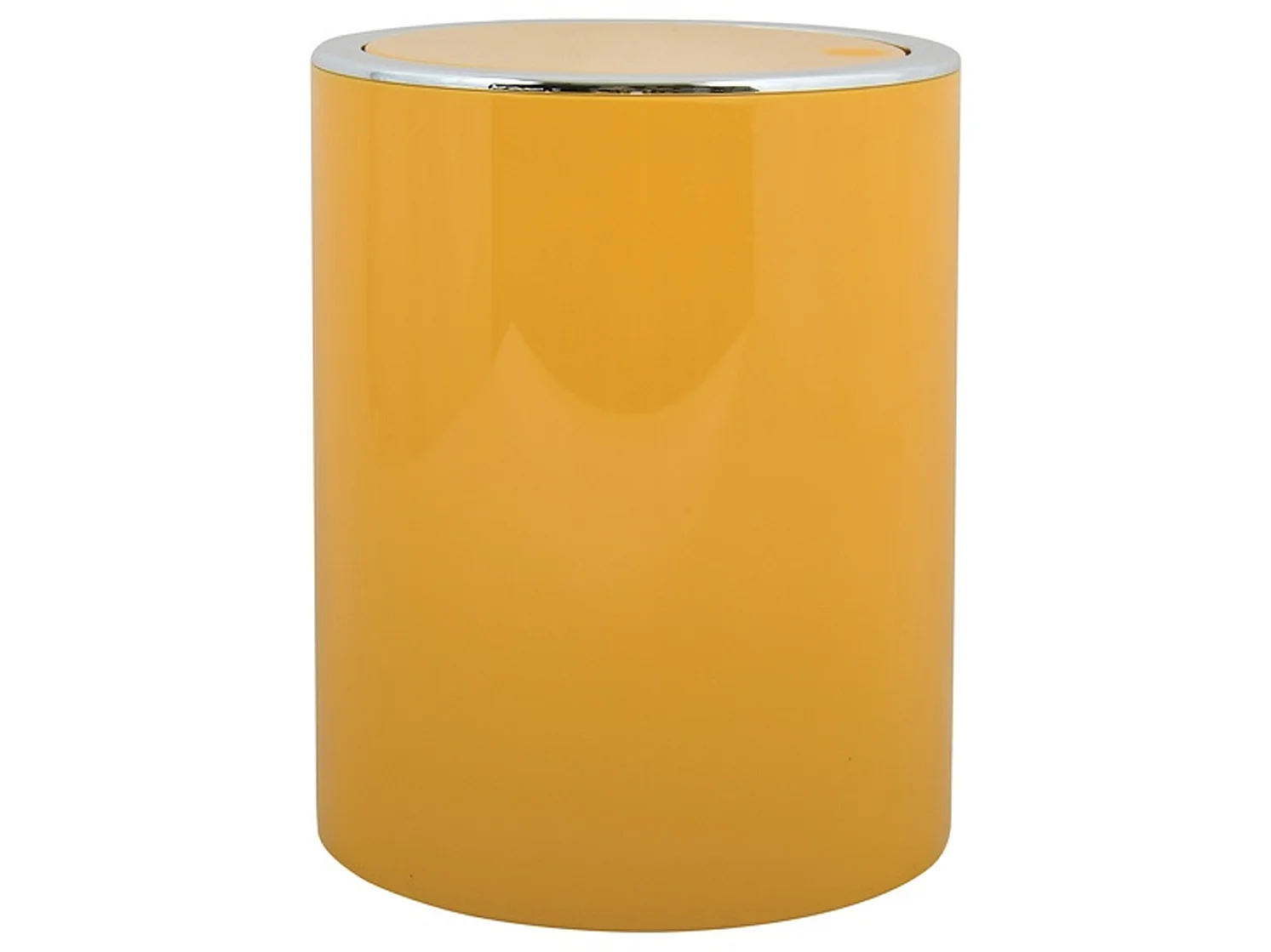 Poubelle msv "as kamaka" 6l en acier inoxydable en jaune