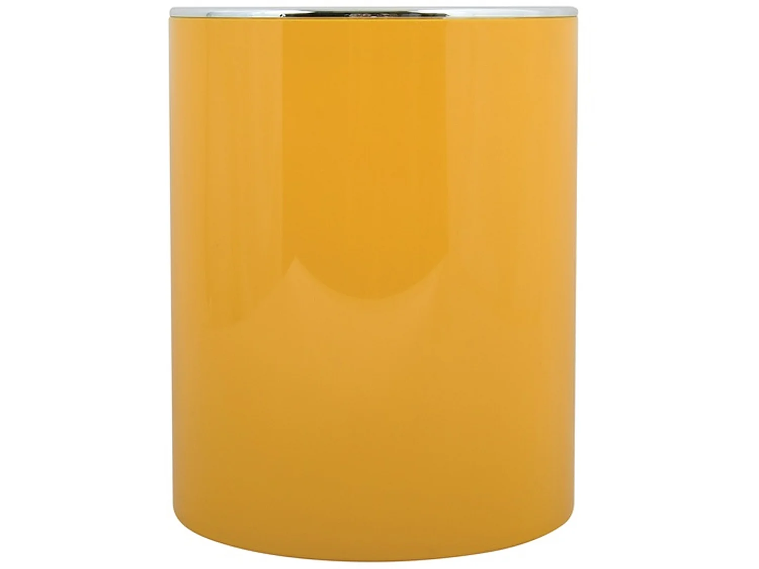 Poubelle msv "as kamaka" 6l en acier inoxydable en jaune