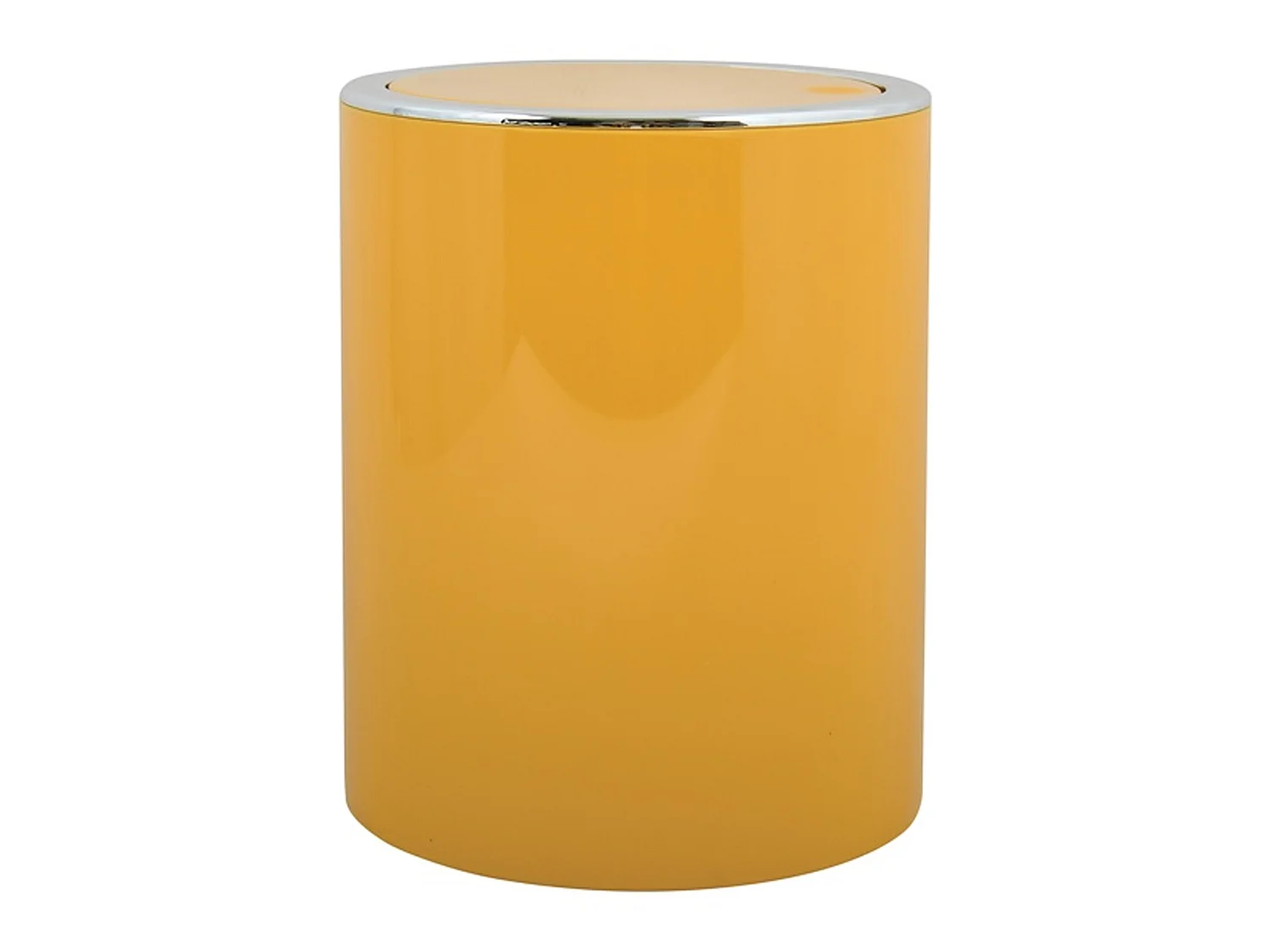 Poubelle msv "as kamaka" 6l en acier inoxydable en jaune