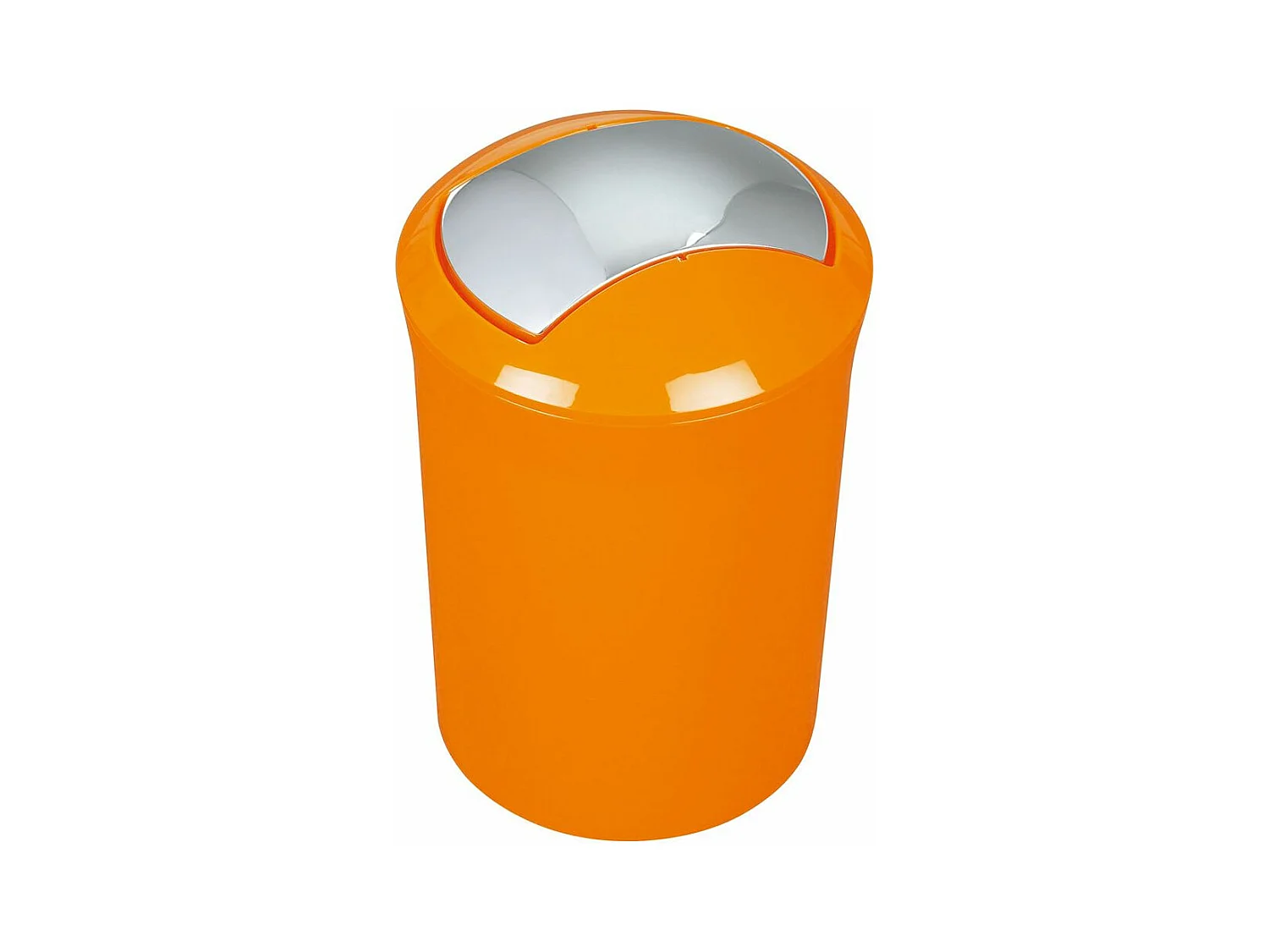 poubelle collection sydney acrylique couleur orange (5l)