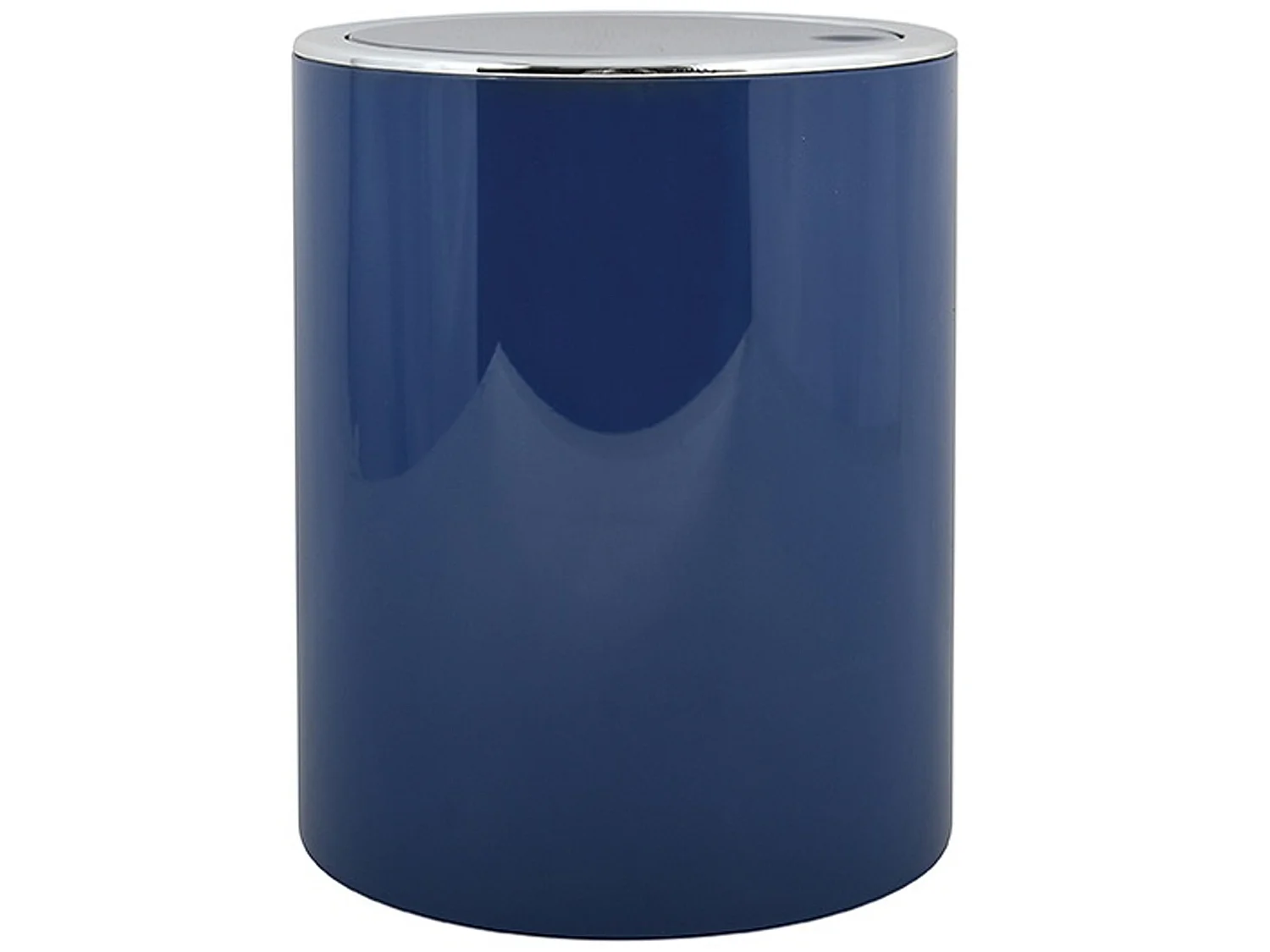 Poubelle msv "as kamaka" 6 litres en plastique de couleur bleu électrique ø18,5 x 26 cm