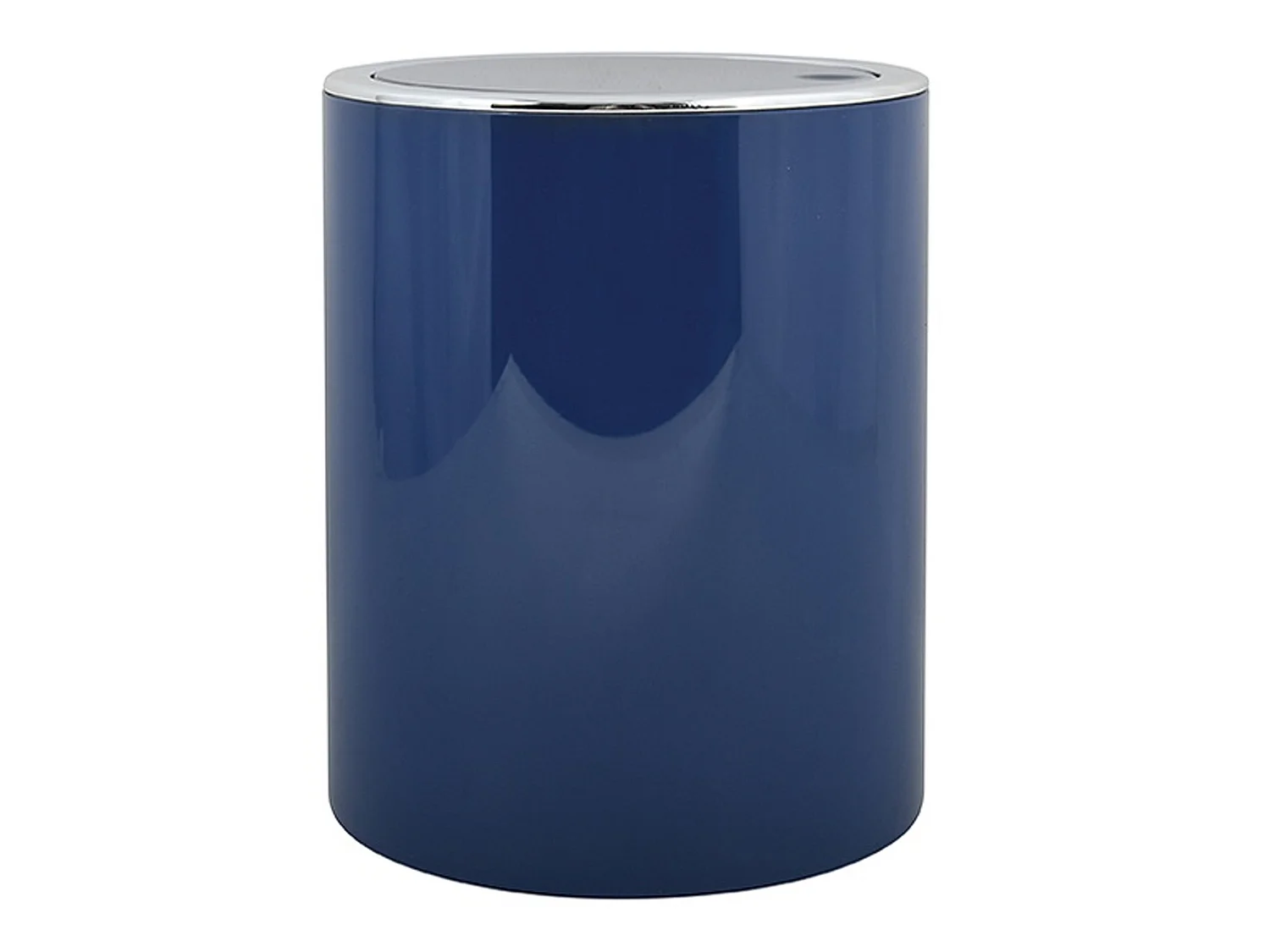 Poubelle msv "as kamaka" 6 litres en plastique de couleur bleu électrique ø18,5 x 26 cm