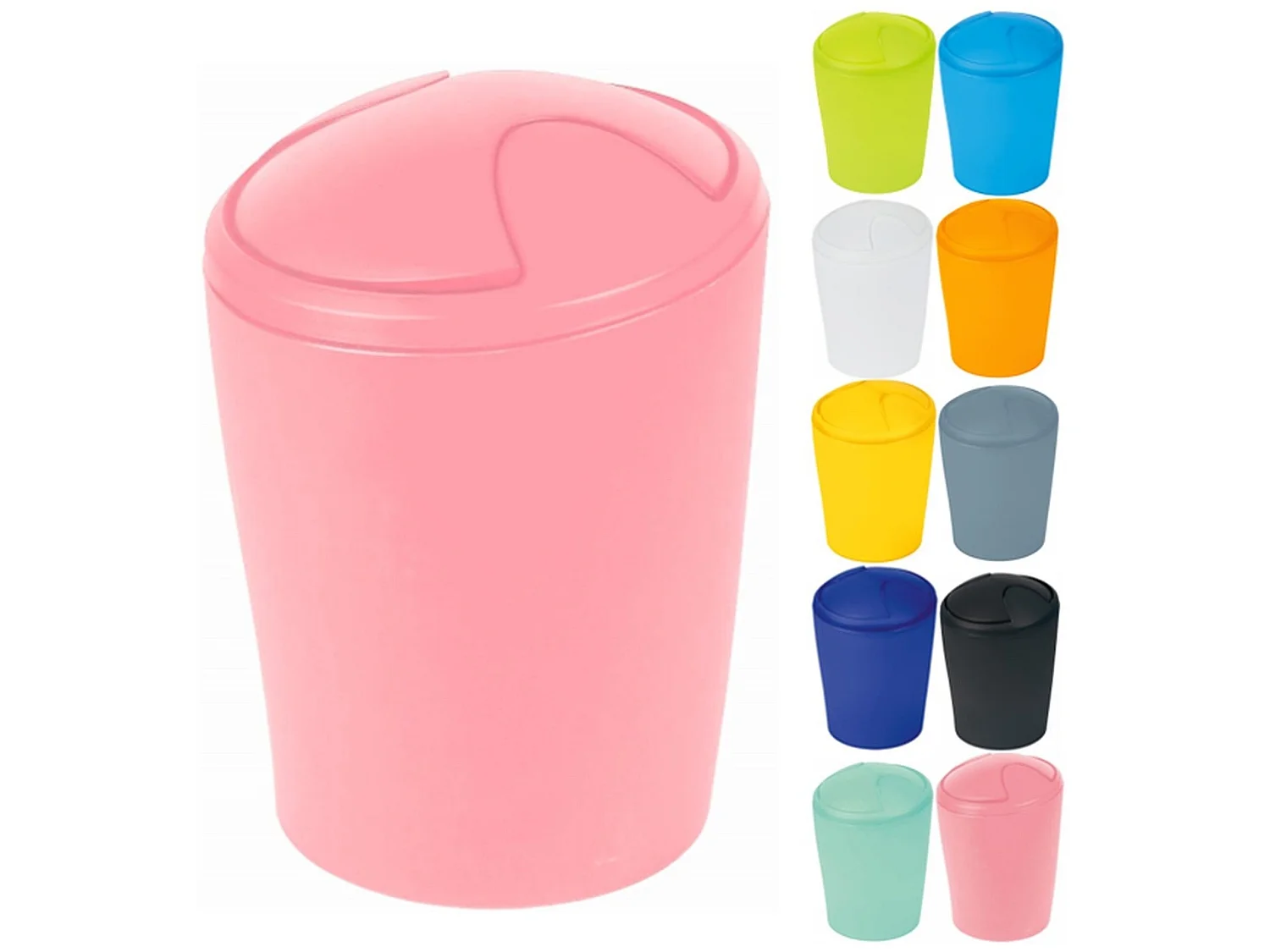 poubelle move collection rose effet glacial (5l)