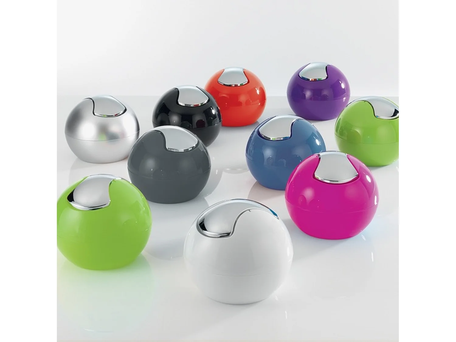 poubelle ø16 x 14 cm (1 litre), polystyrène, noir