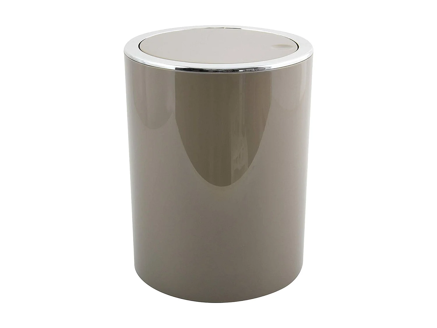 Poubelle msv "kamaka" 6l brun abs ø18,5 x 26 cm