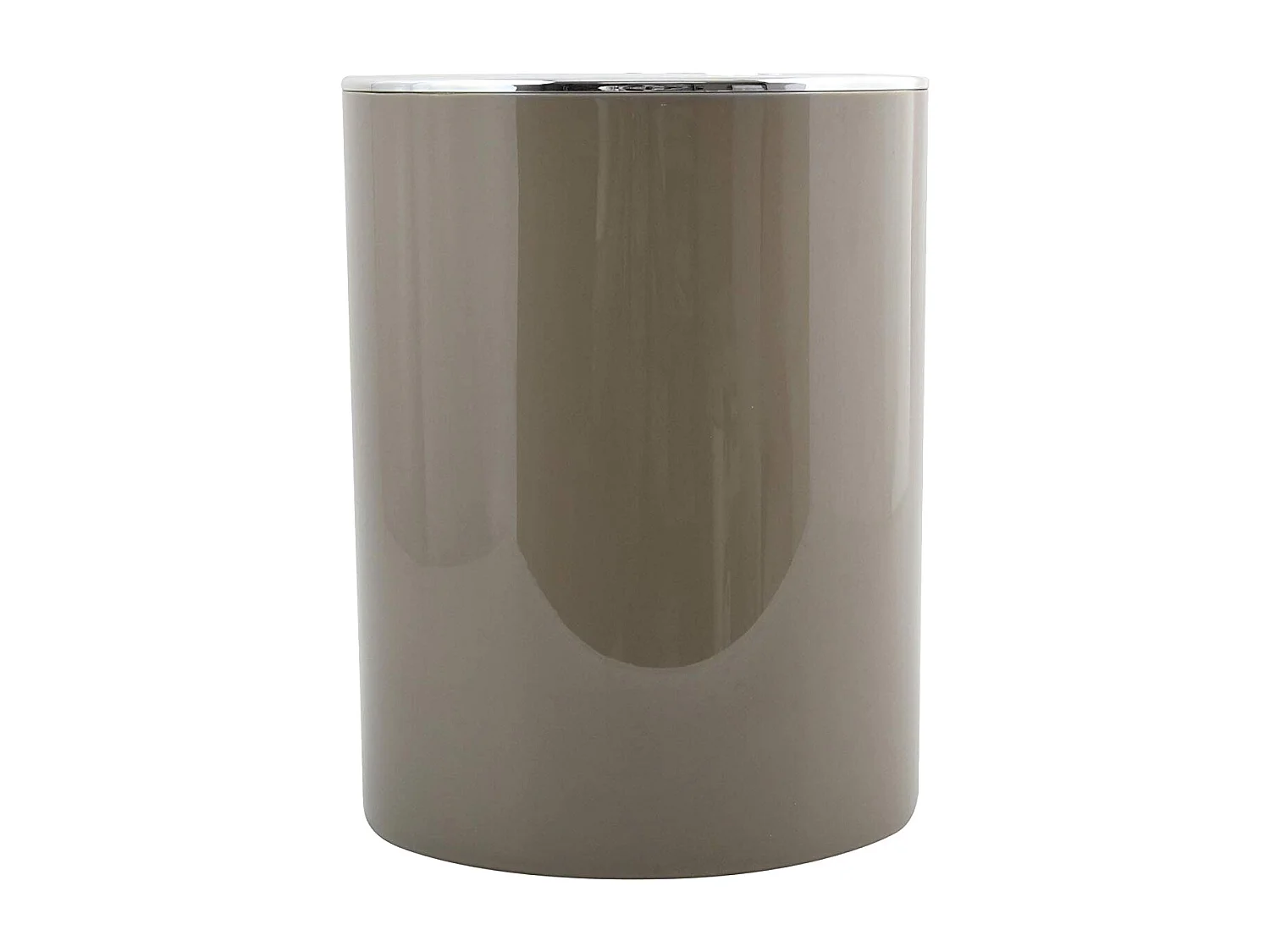 Poubelle msv "kamaka" 6l brun abs ø18,5 x 26 cm