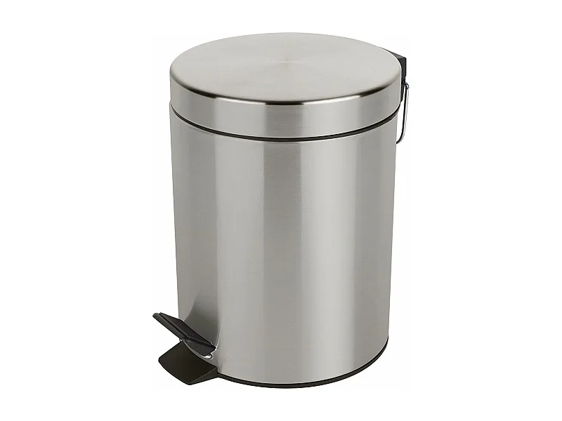 poubelle à pédale ø17 x 24,5 (3 litres), métal, chromé