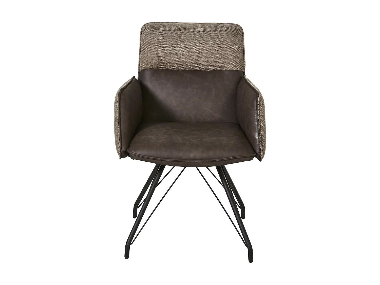 Lot de 2 Chaises Design "Libou" 87cm Taupe