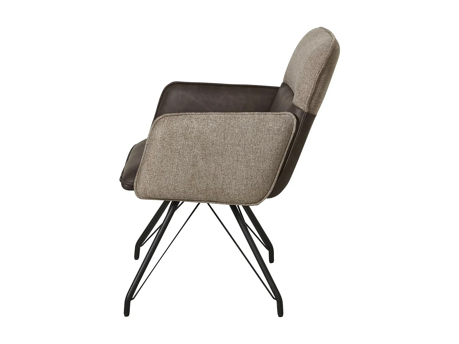 Lot de 2 Chaises Design "Libou" 87cm Taupe