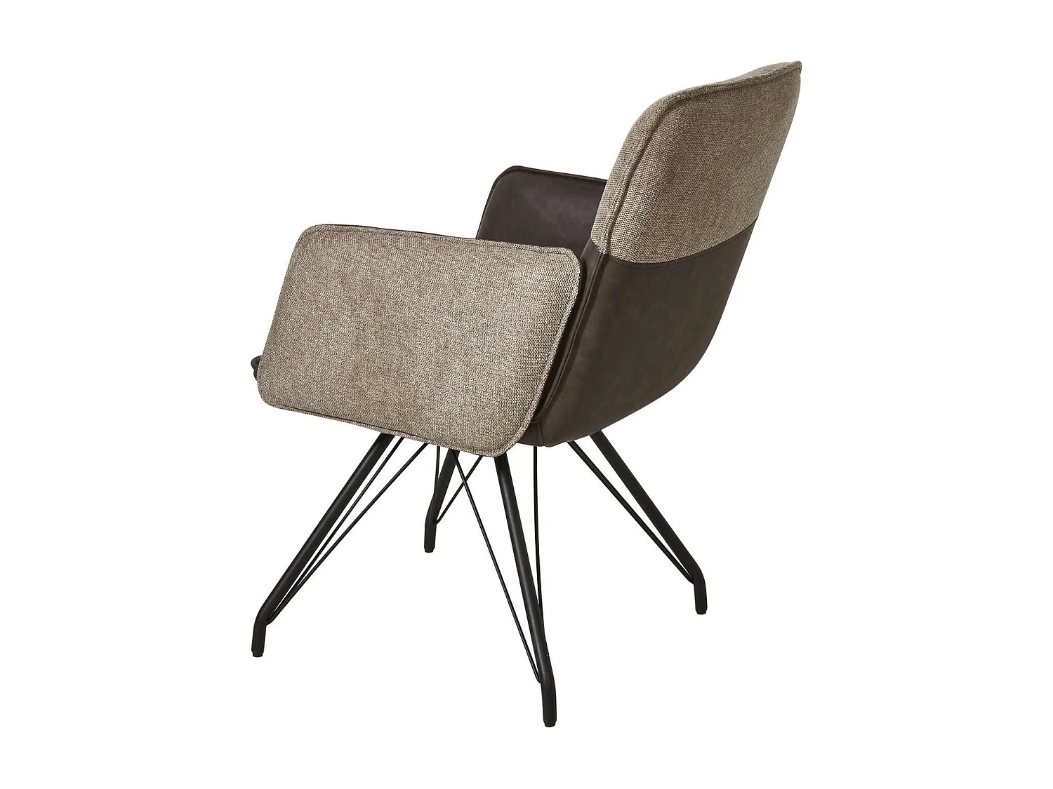 Lot de 2 Chaises Design "Libou" 87cm Taupe