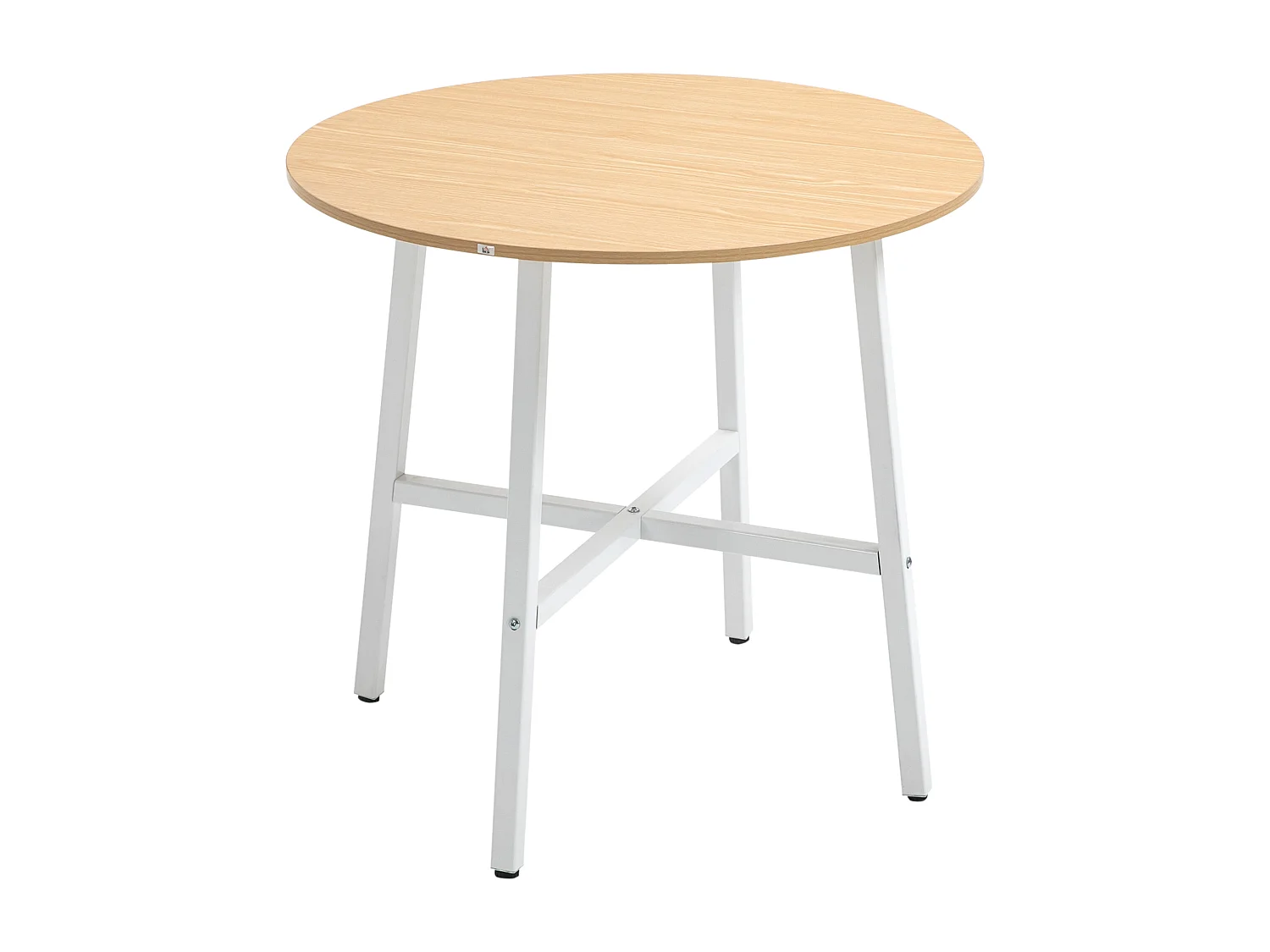 Mesa de comedor madera natural 80x80x76 cm HOMCOM