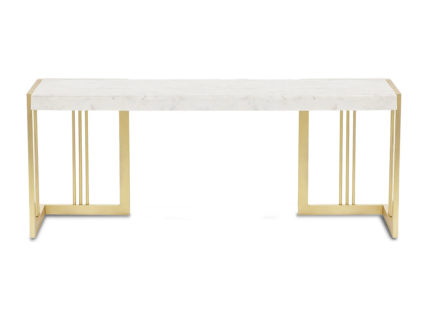 Meuble TV en Marbre Design "Cary" 140cm Blanc