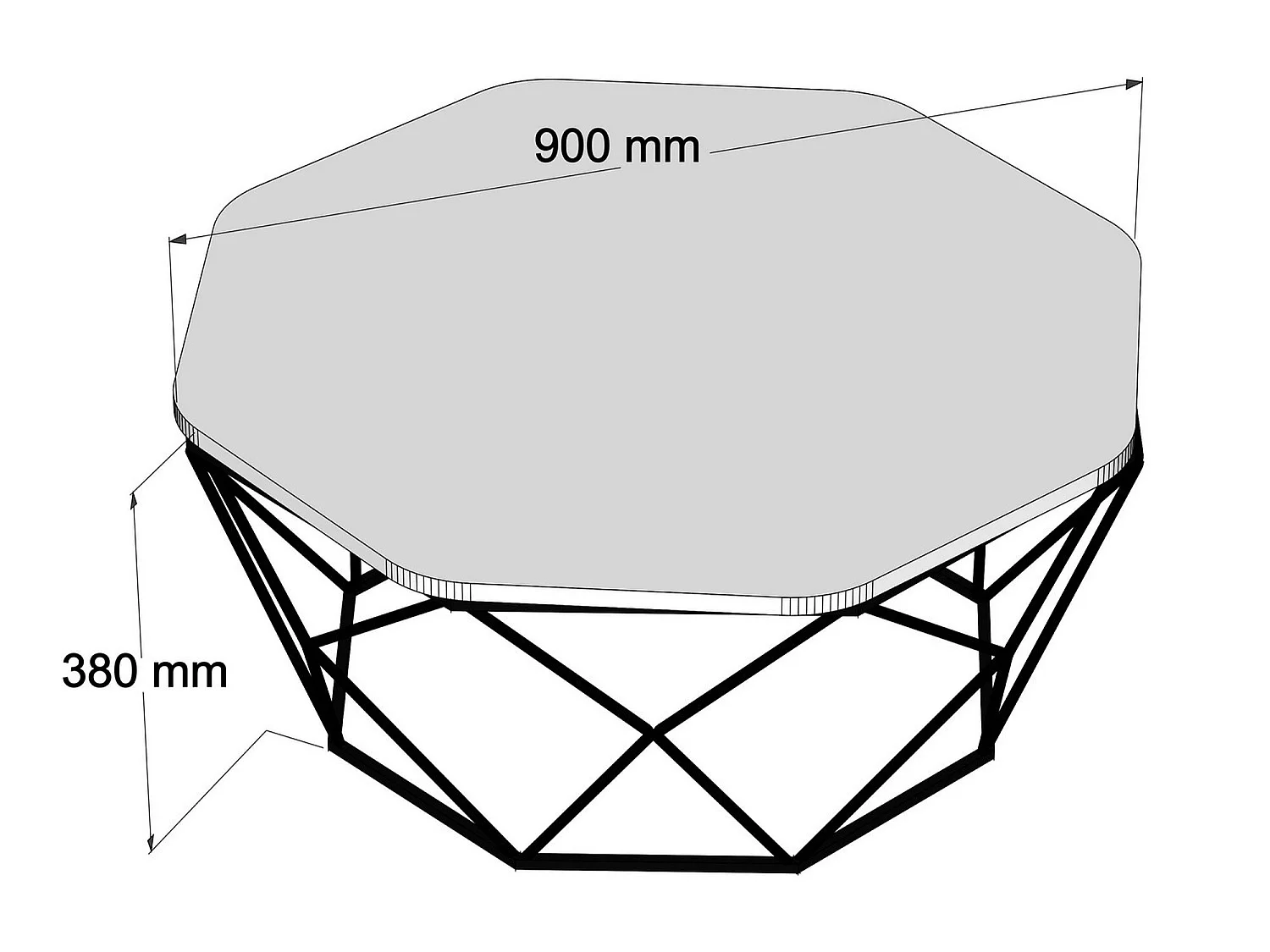 Table d’appoint ganges design panneau de particules plaqué mélaminé en couleur chêne, 90x38x90