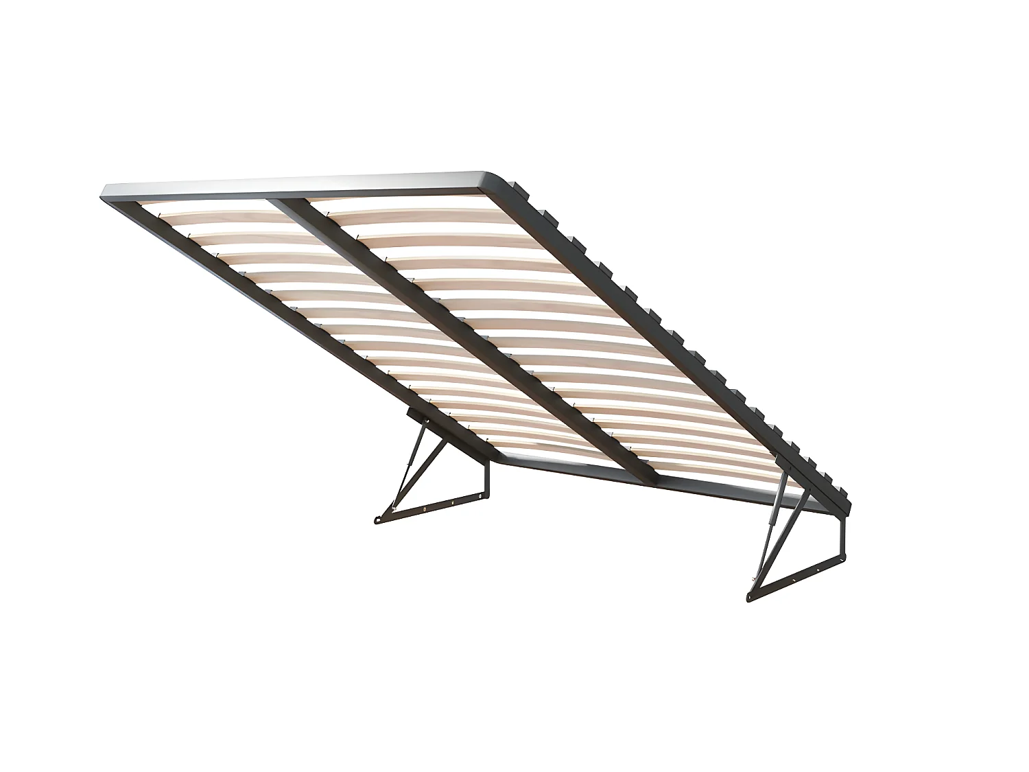 Lit coffre Tulum 160 x 200 cm avec sommier à lattes relevable Misty Rose