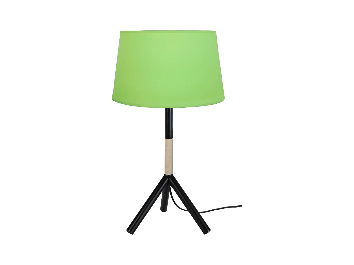 Lampe a Poser TOSEL ,bois,naturel,H62x D 30xP30cm