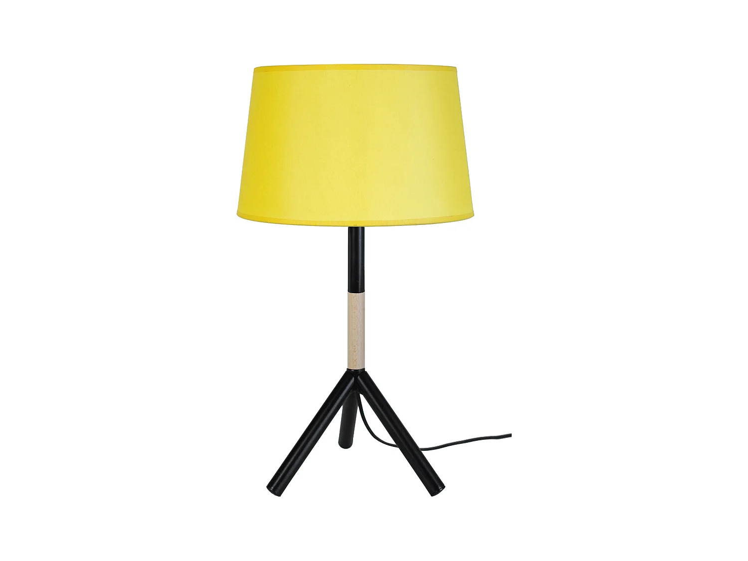 Lampe a Poser TOSEL ,bois,naturel,H62x D30xP 30cm