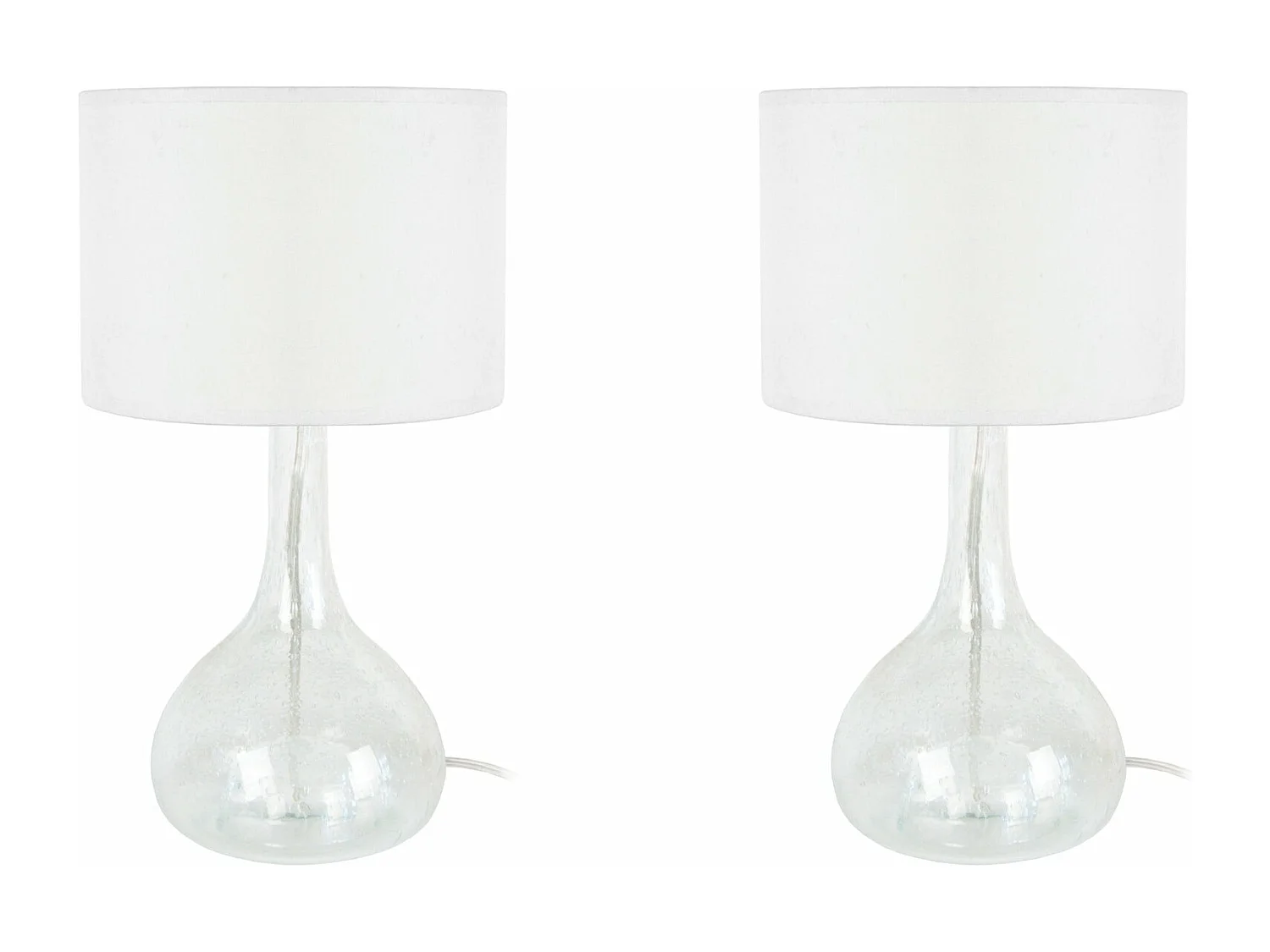 Abajur TOSEL IRINA LT2 tecido cônico amarelo D22 x  H32  cm