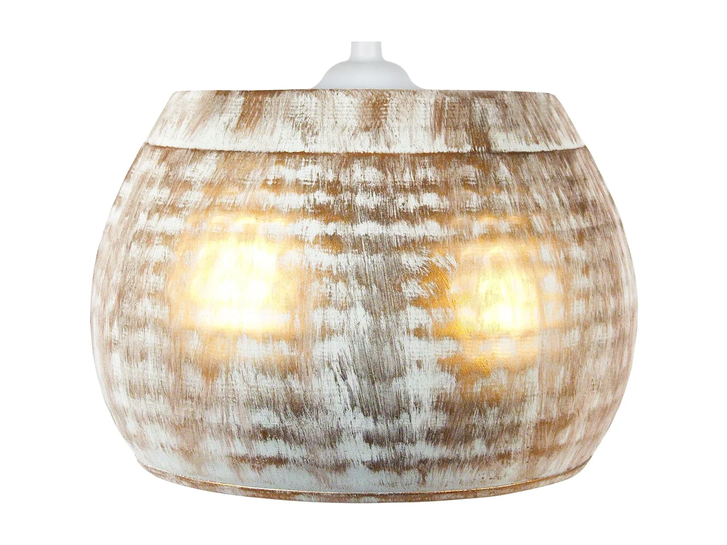 Suspensão TOSEL  BANGALORE metal tigela branco dourado D23 x  H74  cm