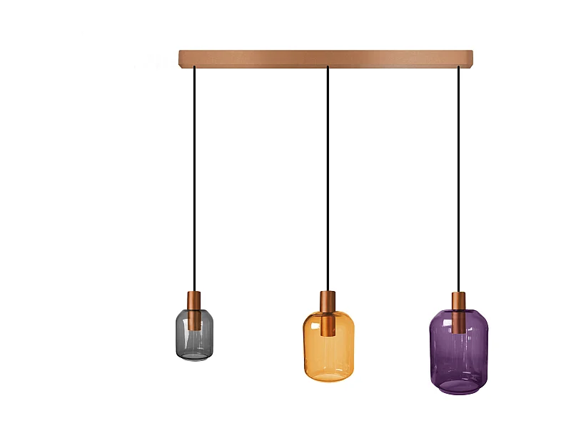 Lustre TOSEL ,métal,Bronce,H100xD20xP60cm