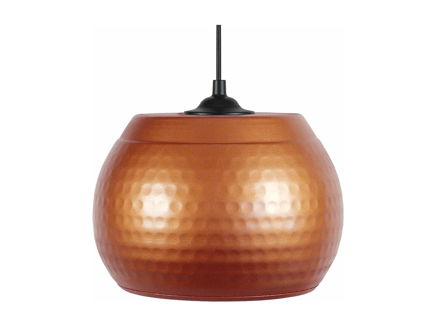 Suspensão TOSEL  BANGALORE metal tigela cobre D23 x  H74  cm