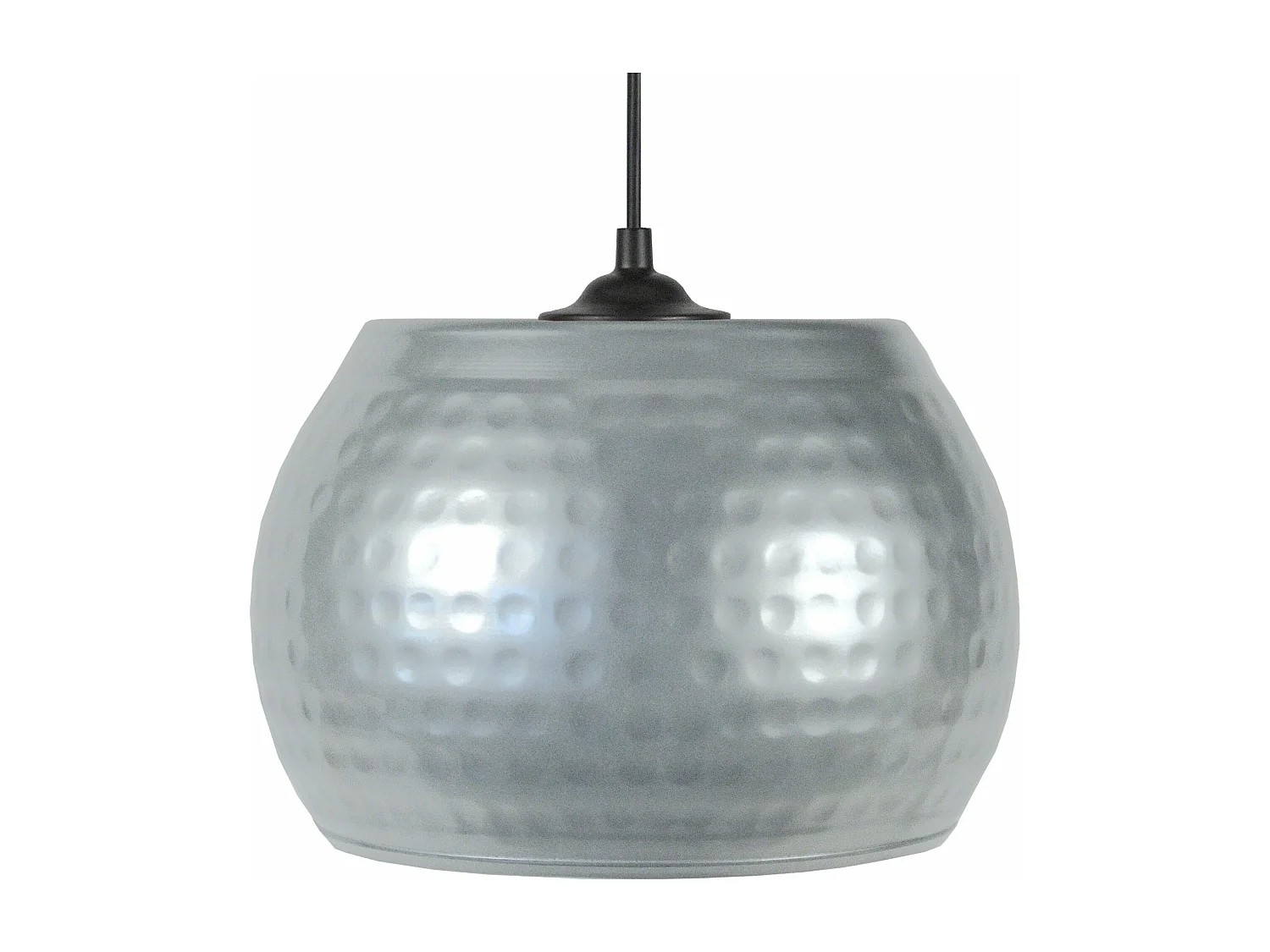 Suspensão TOSEL  BANGALORE metal tigela cinza D23 x  H74  cm