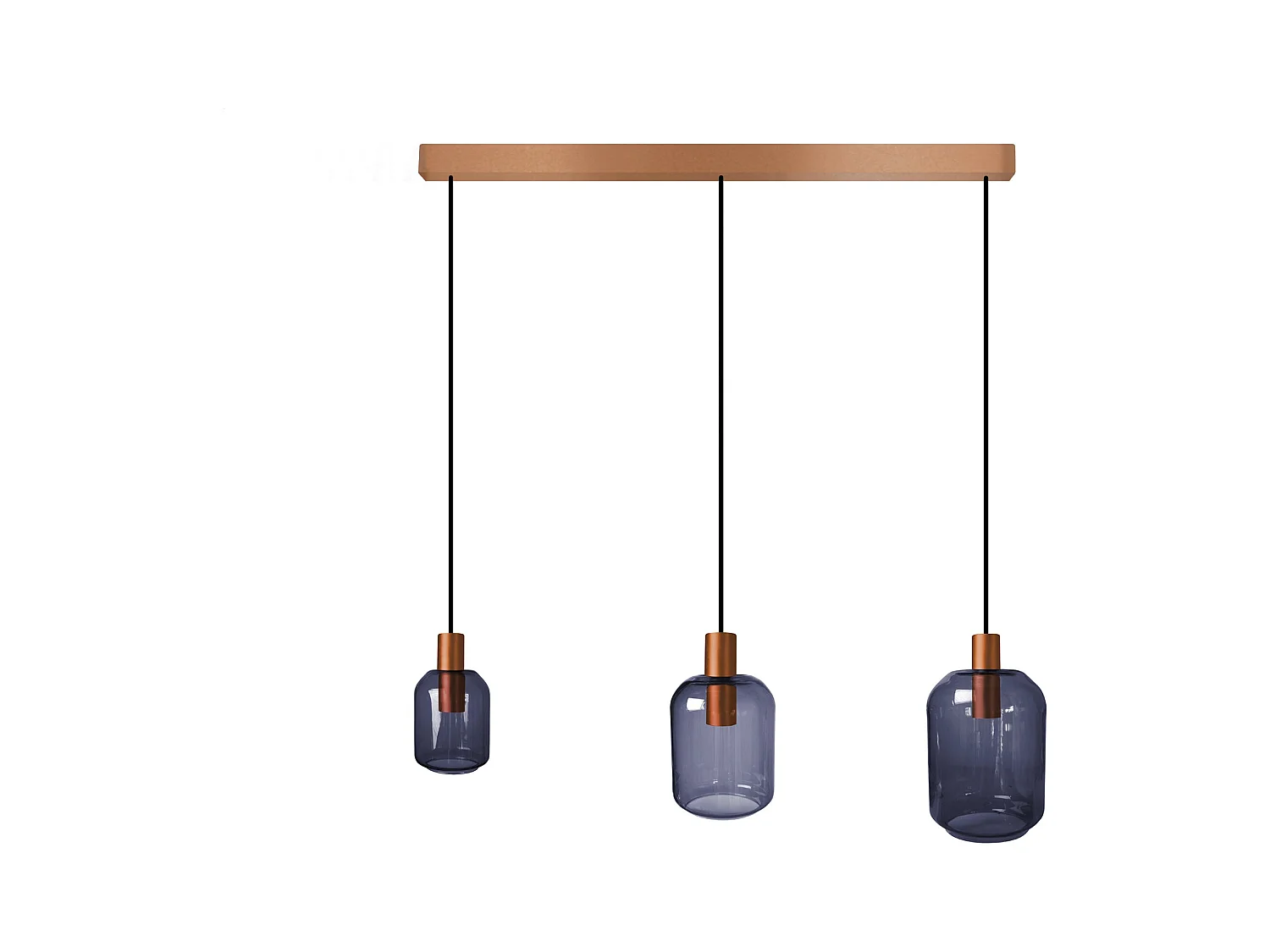 Lustre TOSEL ,métal,Bleu,H 100x D20xP60cm