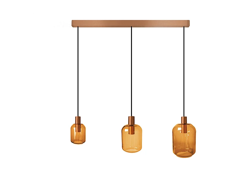 Suspensão TOSEL  SVALBARD SMB vidro bar colori D60 x  H100  cm