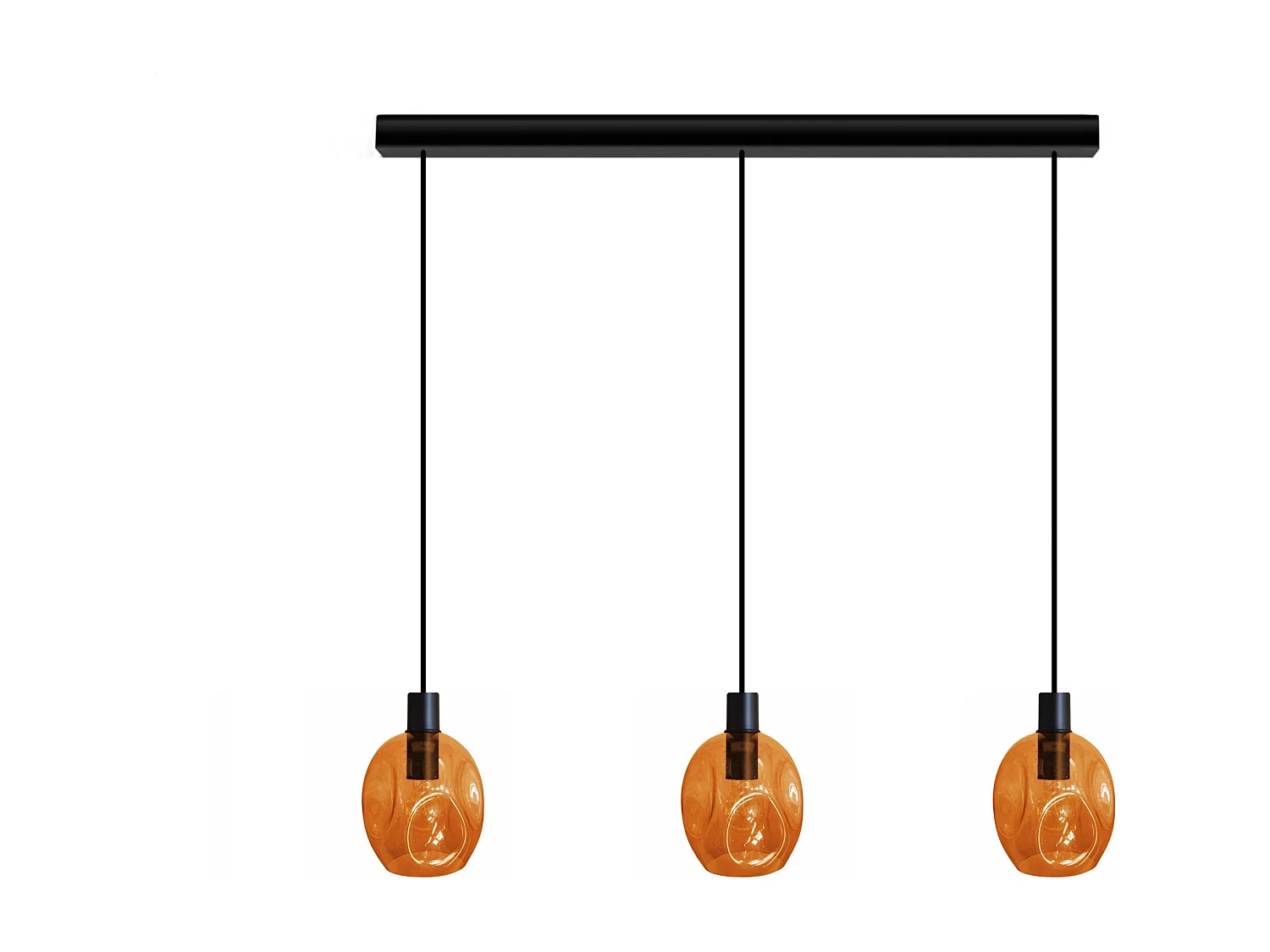 Suspensão TOSEL  VINGOLF vidro bar cinza D60 x  H100  cm