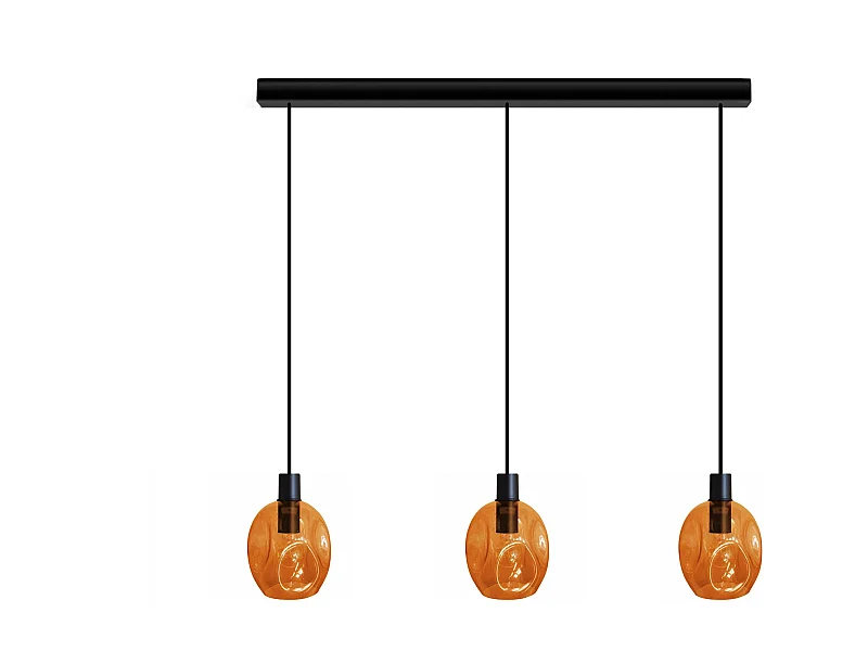 Suspensão TOSEL  VINGOLF vidro bar cinza D60 x  H100  cm