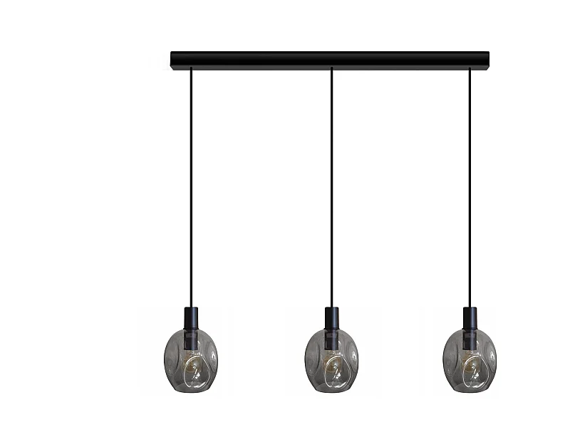 Suspensão TOSEL  VINGOLF vidro bar fumado D60 x  H100  cm