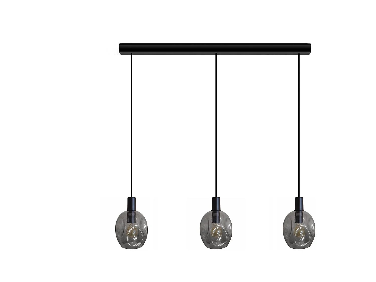 Lustre TOSEL ,métal,Gris , H100xD20xP 60cm
