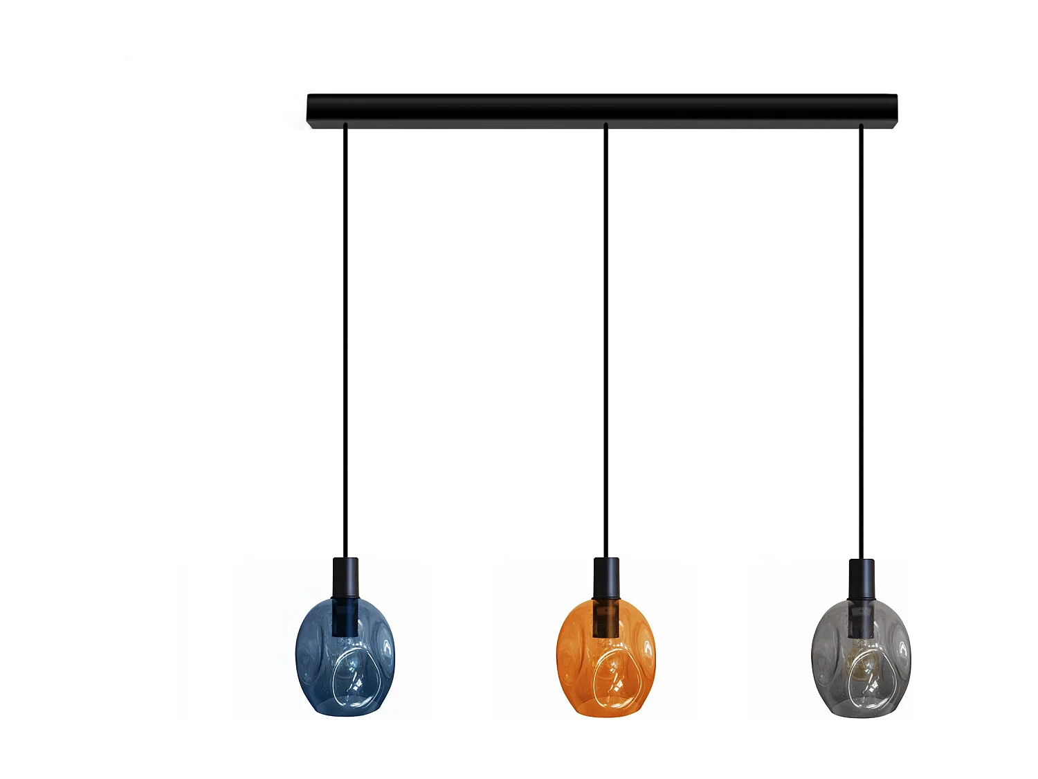 Suspensão TOSEL  VINGOLF vidro bar claro D60 x  H100  cm