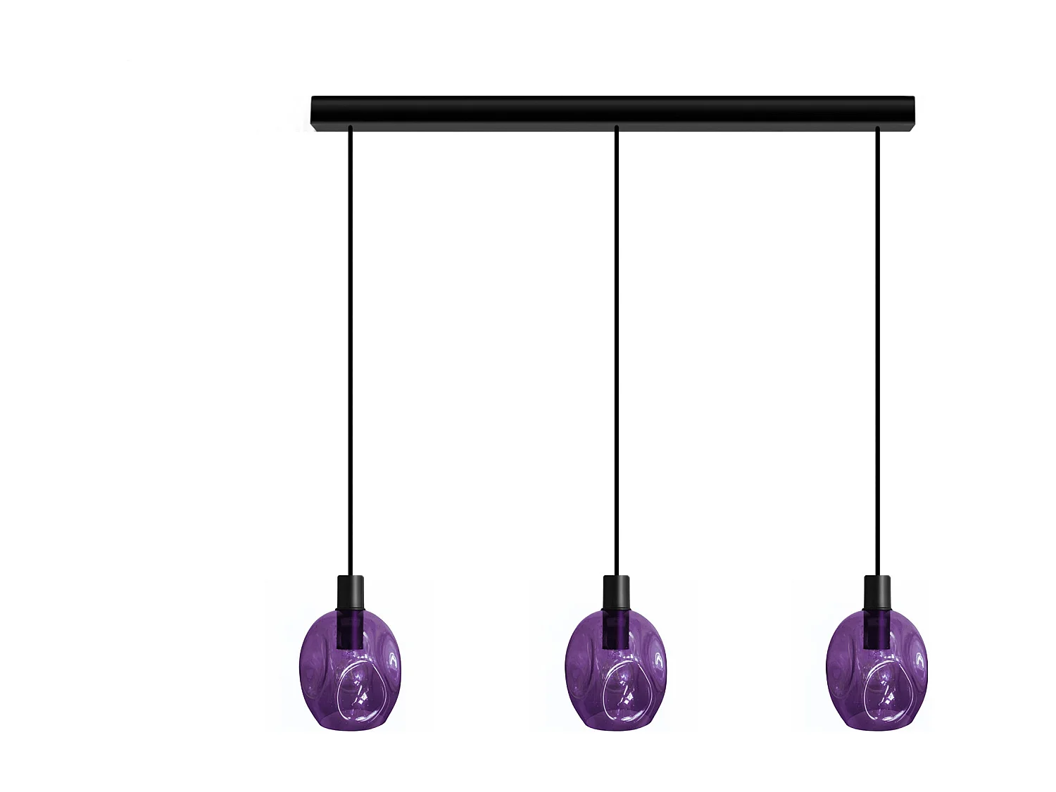 Suspensão TOSEL  VINGOLF vidro bar âmbar D60 x  H100  cm