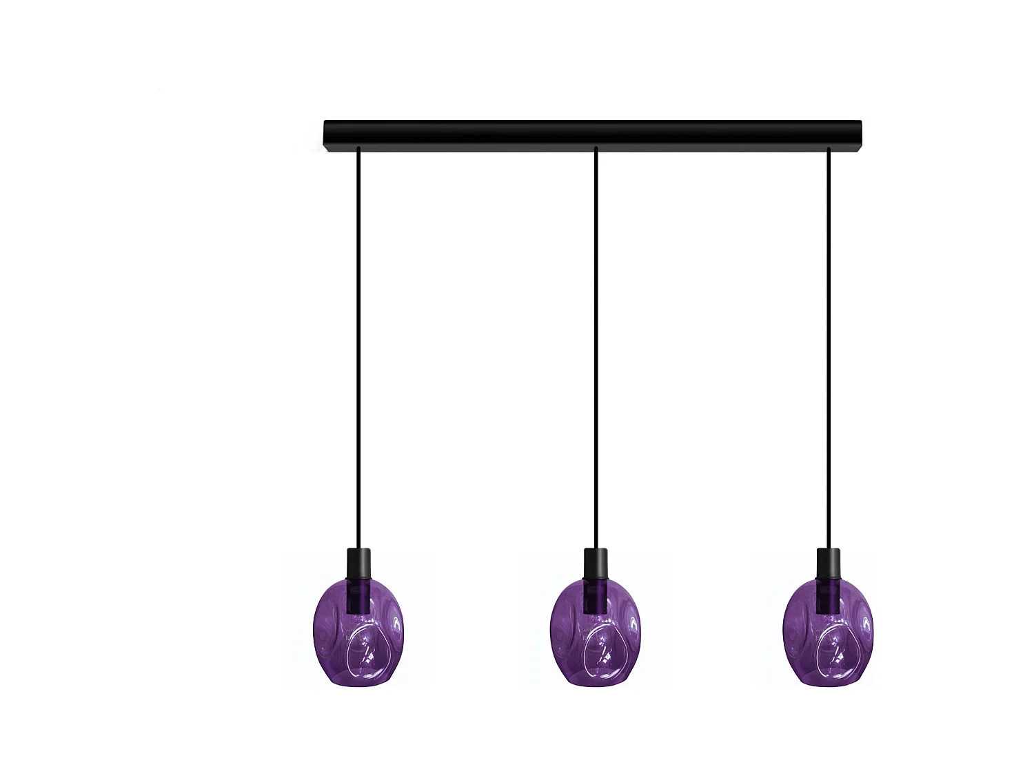 Lustre TOSEL ,métal,Violet ,H 100x D20xP60cm