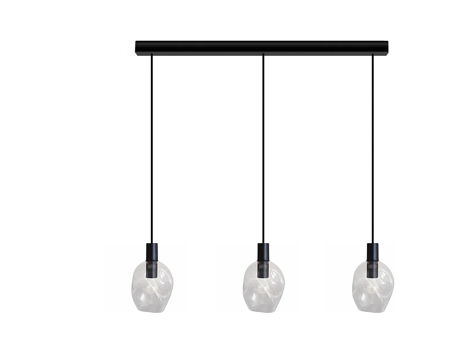 Suspensão TOSEL  VINGOLF vidro bar azul D60 x  H100  cm