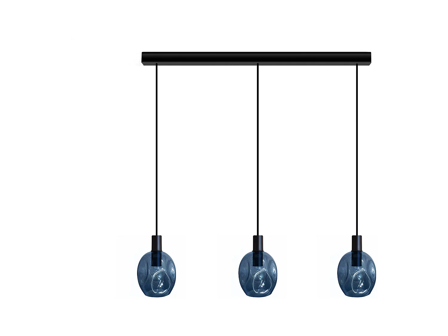 Lustre TOSEL ,métal,Bleu,H100x D20xP60cm