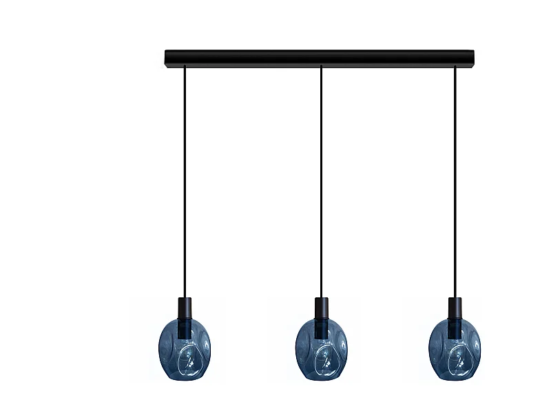 Suspensão TOSEL  VINGOLF vidro bar roxo D60 x  H100  cm