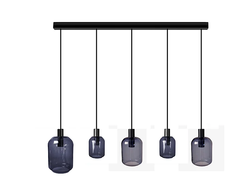 Suspensão TOSEL  SVALBARD SMB vidro bar roxo D60 x  H100  cm