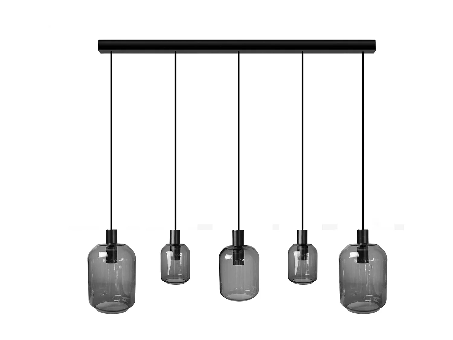 Suspensão TOSEL  SVALBARD SMB vidro bar âmbar D60 x  H100  cm